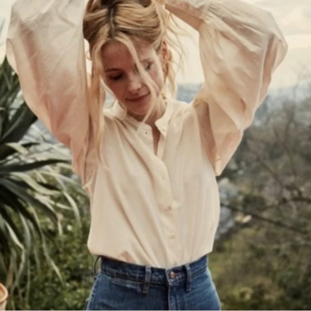 NWT DOEN Scarlet top in magnolia